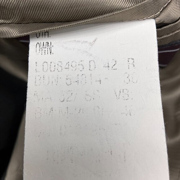 Chaps Ralph Lauren Blazer Men 42R Gray Blue Plaid Cashmere Wool Union Canada VTG - Picture 13 of 15